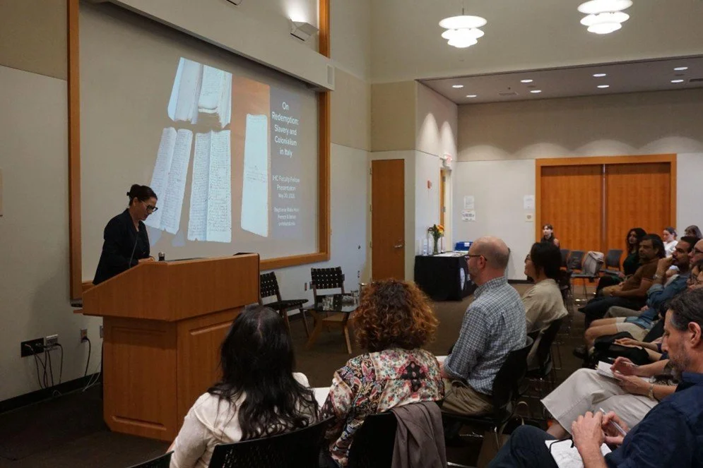   UCSB Italian Studies professor Stephanie Malia Hom presents her research 