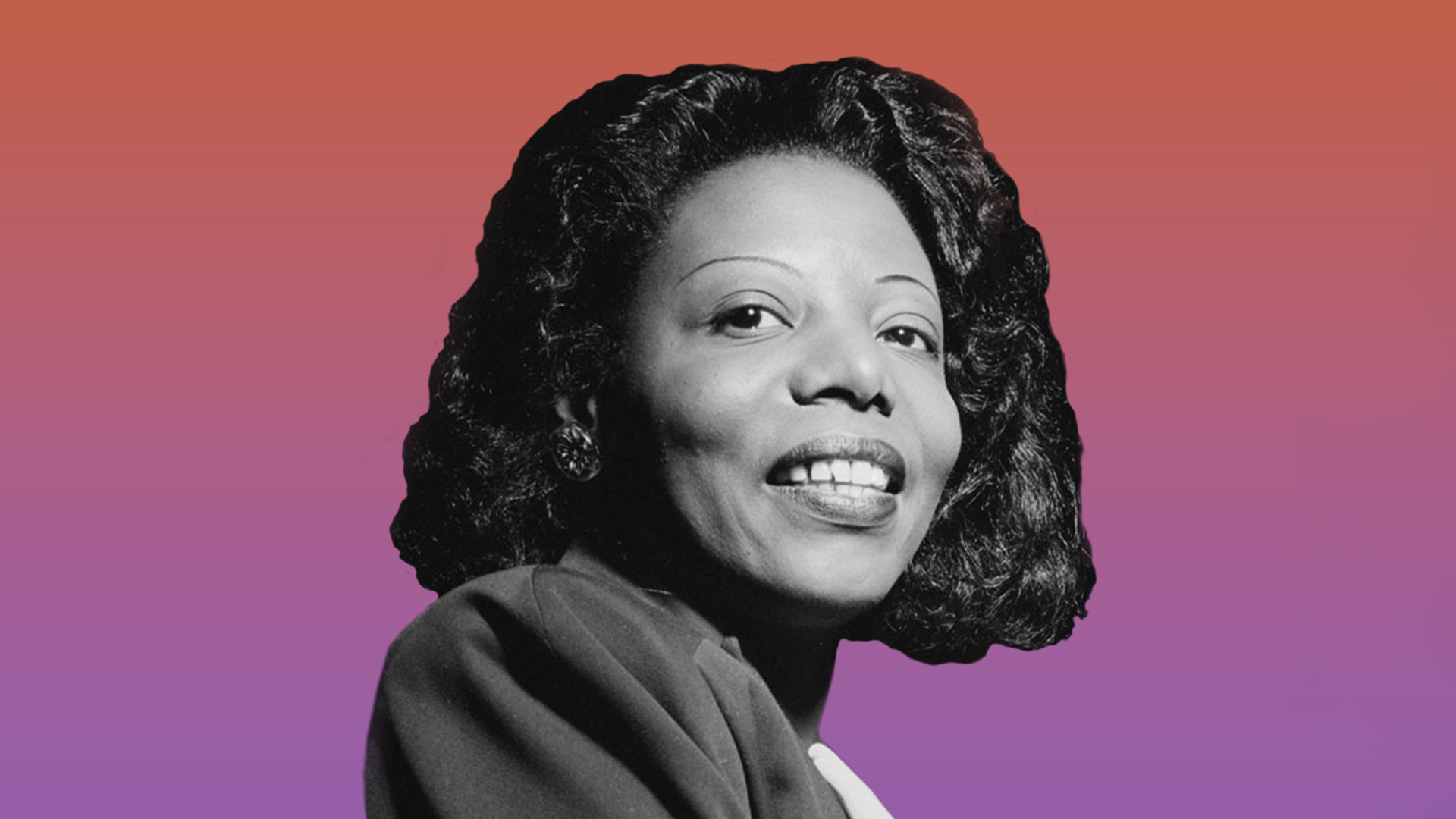  Mary Lou Williams, a Black jazz pianist and one of few female musicians recorded in the early years of jazz. 