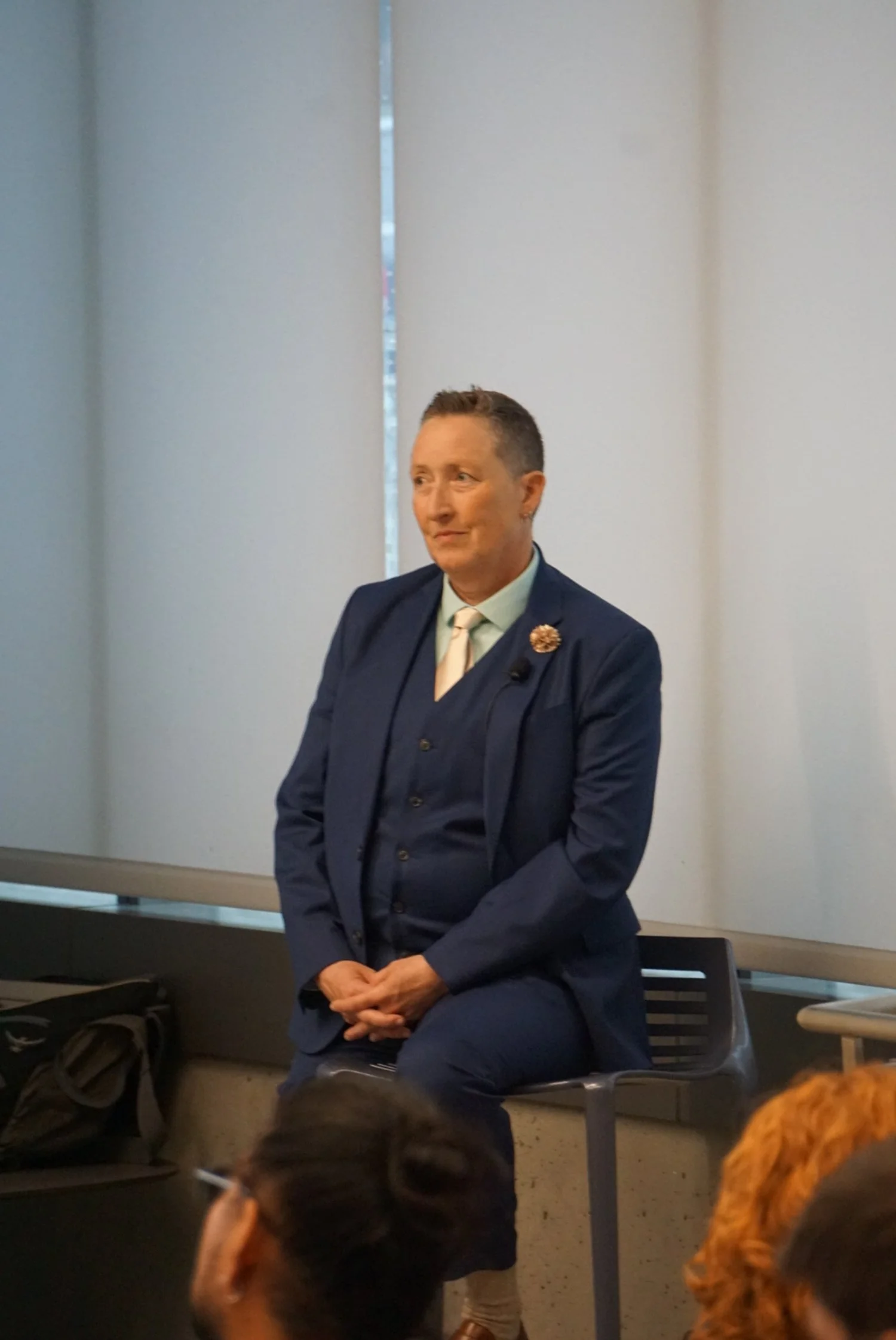   Author and religious studies professor Melissa M. Wilcox discusses the significance of the Sisters of Perpetual Indulgence and their activism, at a UCSB Capps Center  event.  