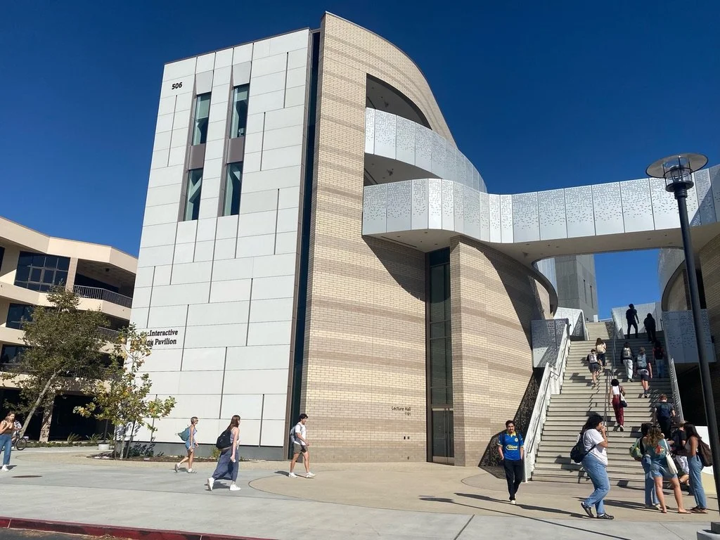   The main entrance of the new Interactive Learning Pavilion (ILP)  