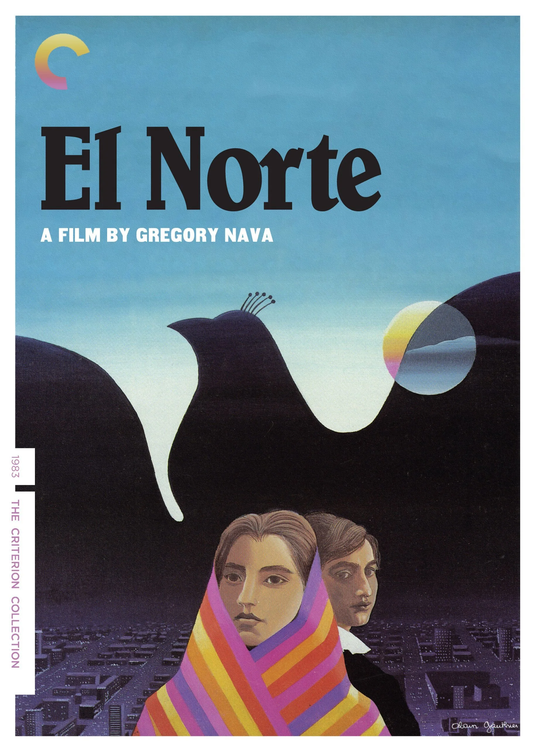  A poster for Gregory Nava’s 1983 film  El Norte,  which was restored in 2019. 