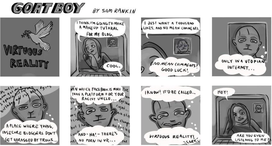  “Goat Boy: Virtuous Reality” by Sam Rankin 