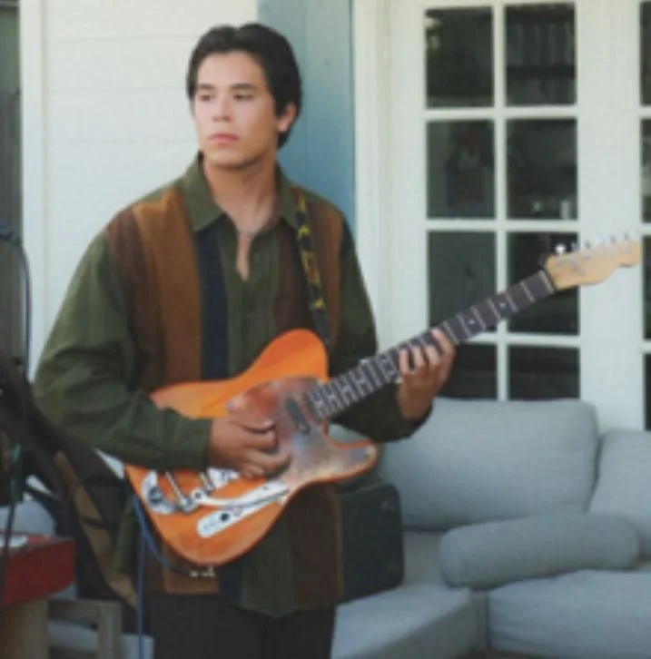  UCSB History major and Jazz musician Conor Mack practicing with Isla Vista rock band “Marella.” 