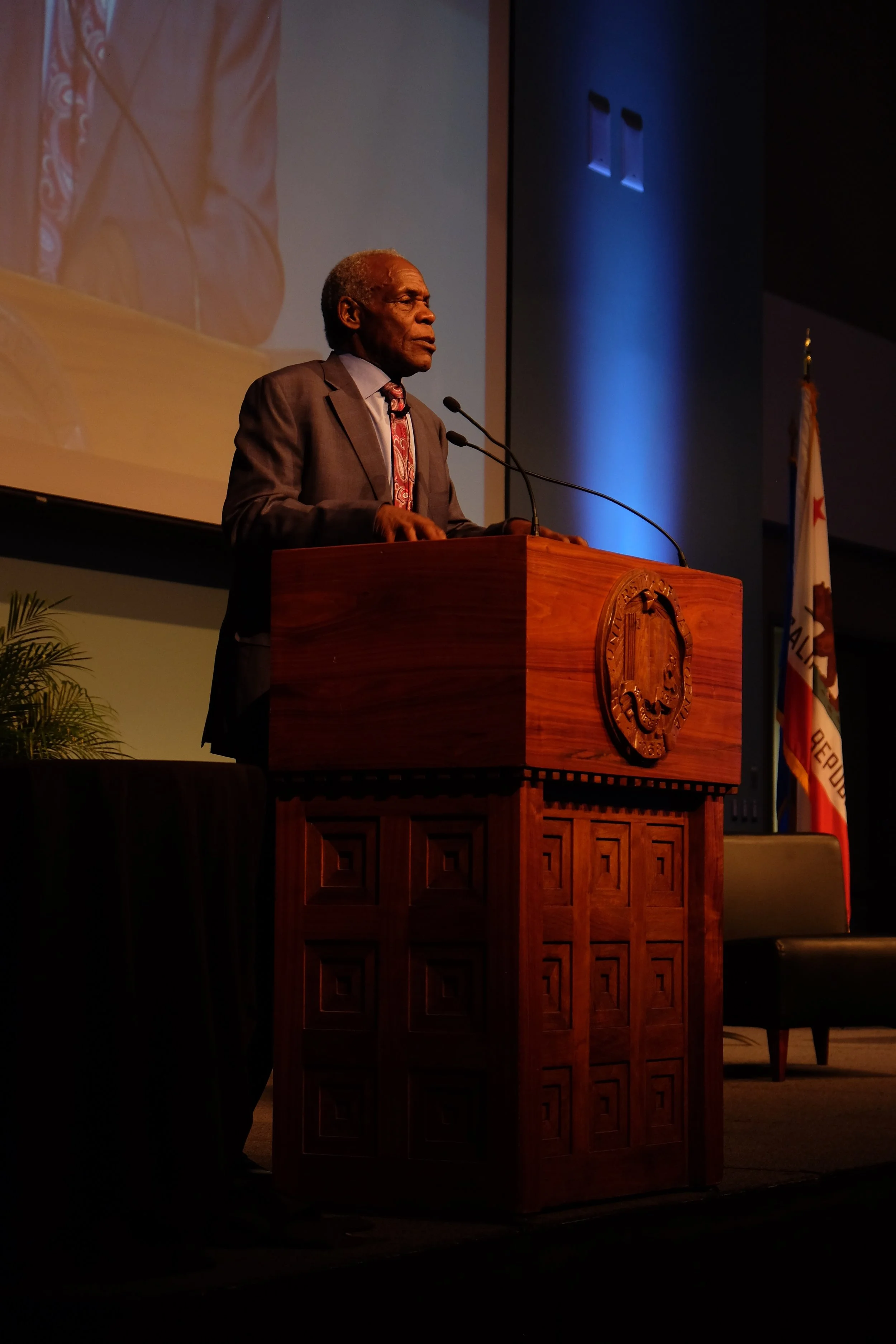  Hollywood actor Danny Glover spoke at “A Black Vision of Change” about his work as an activist in helping the global south. 