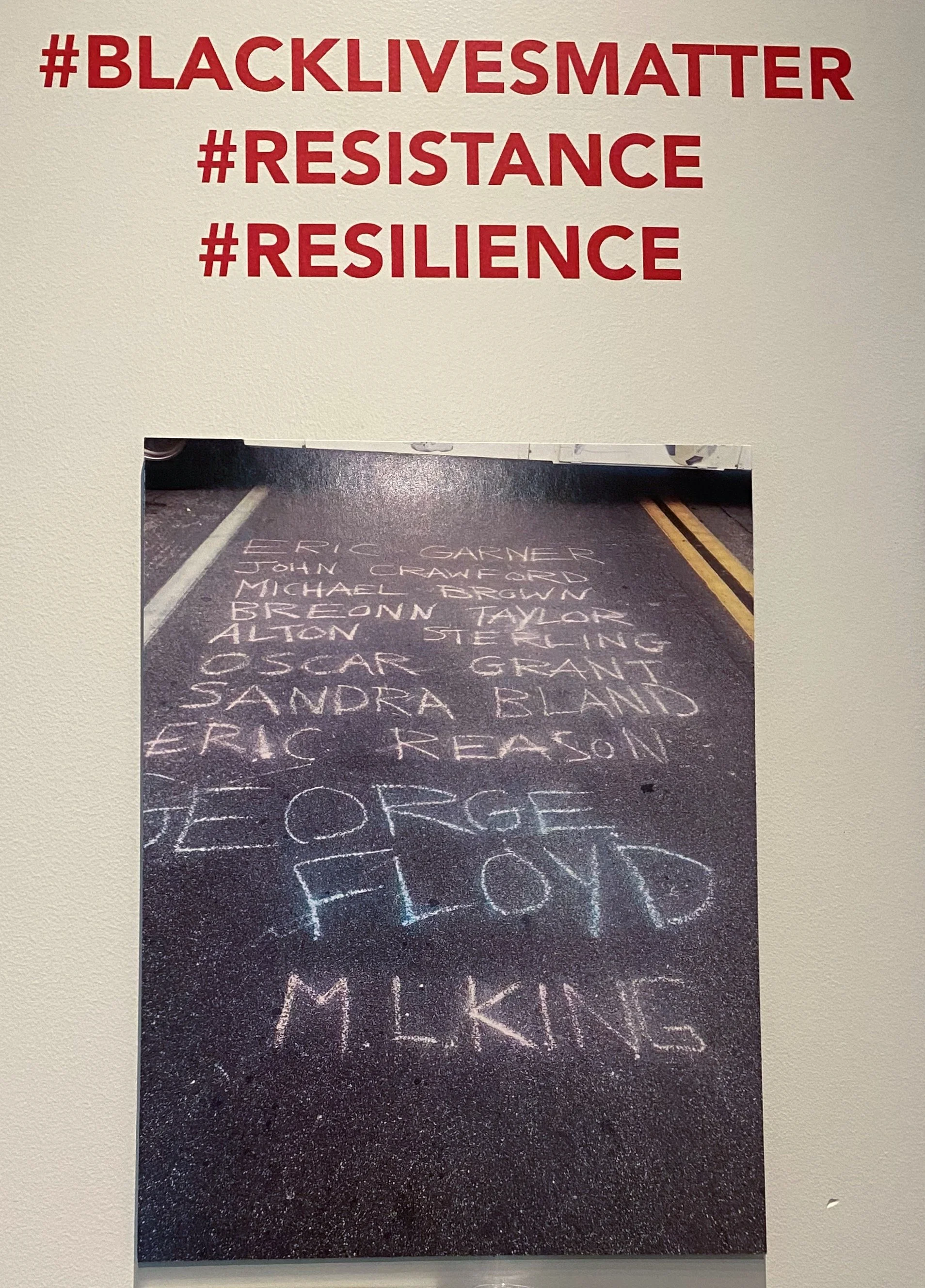  UCSB sociology professor Jean Beaman submitted a photo of chalk art on the corner of Anacapa and Arlington streets in downtown Santa Barbara.  