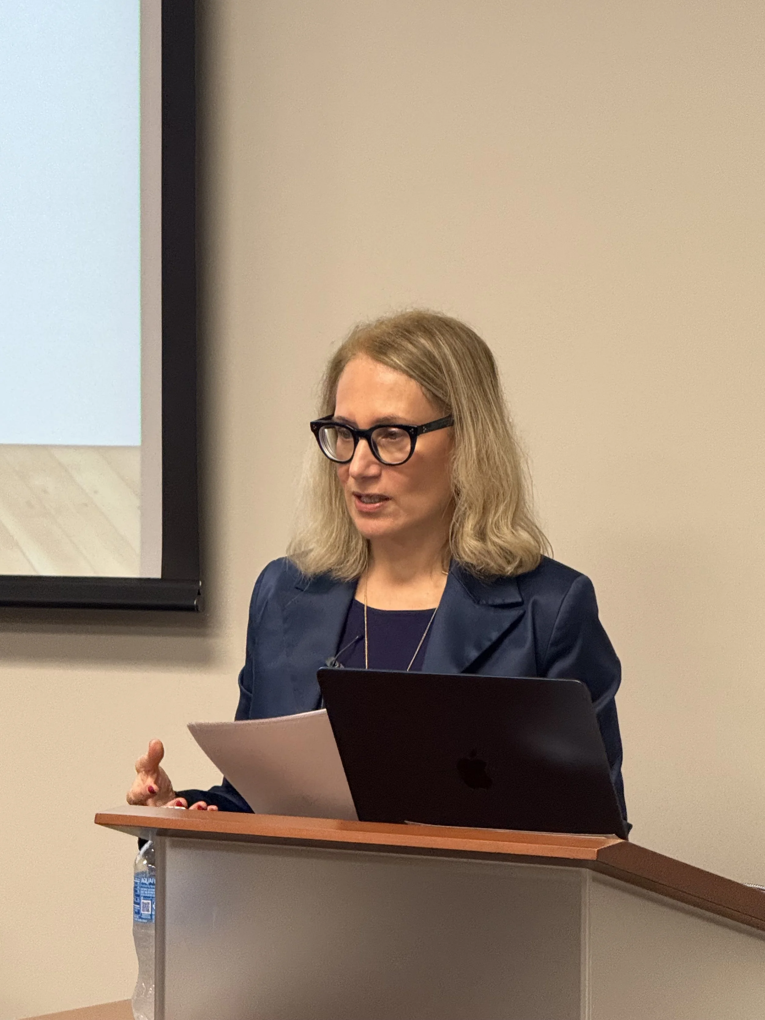   NYU historian Ruth Ben-Ghiat speaks at UCSB’s inaugural Charles R. Ross Distinguished Lecture, warning about the authoritarian playbook and the global rise of strongman politics. The lecture was hosted by the Italian Studies program.  