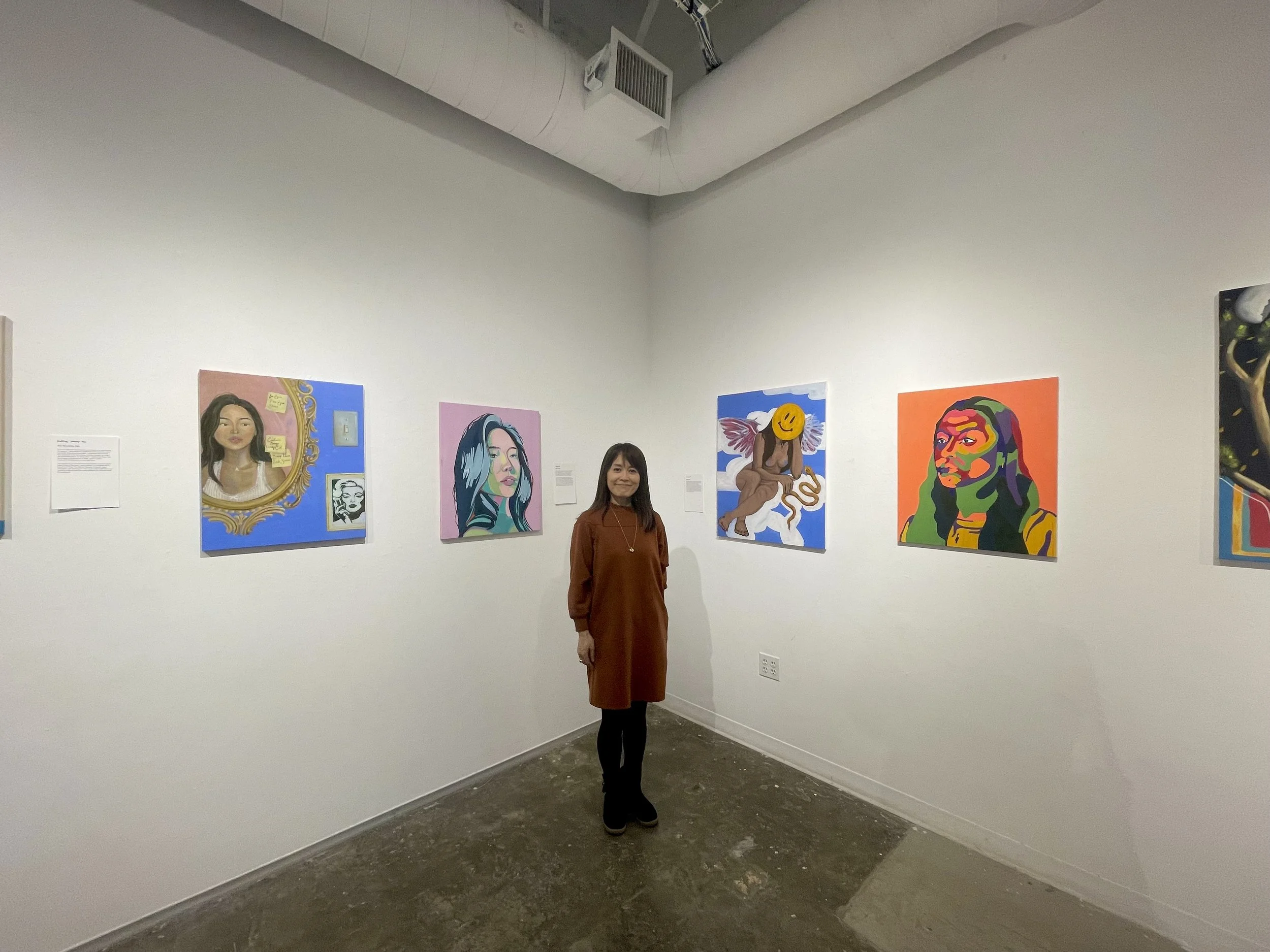  Yumiko Glover, a visiting lecturer in the Art Department at UC Santa Barbara’s Glass Box Gallery. She gave 18 students the opportunity to explore their identities and display their work. 