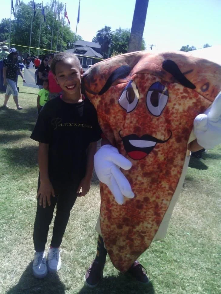   Manniah Harrison, UCSB anthropology student, pictured at a dance event during childhood.  