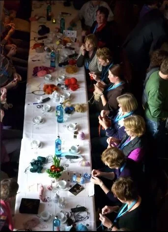  The  Crochet Coral Reef  project has spread to communities in 12 different countries and has over 10,000 participants. 