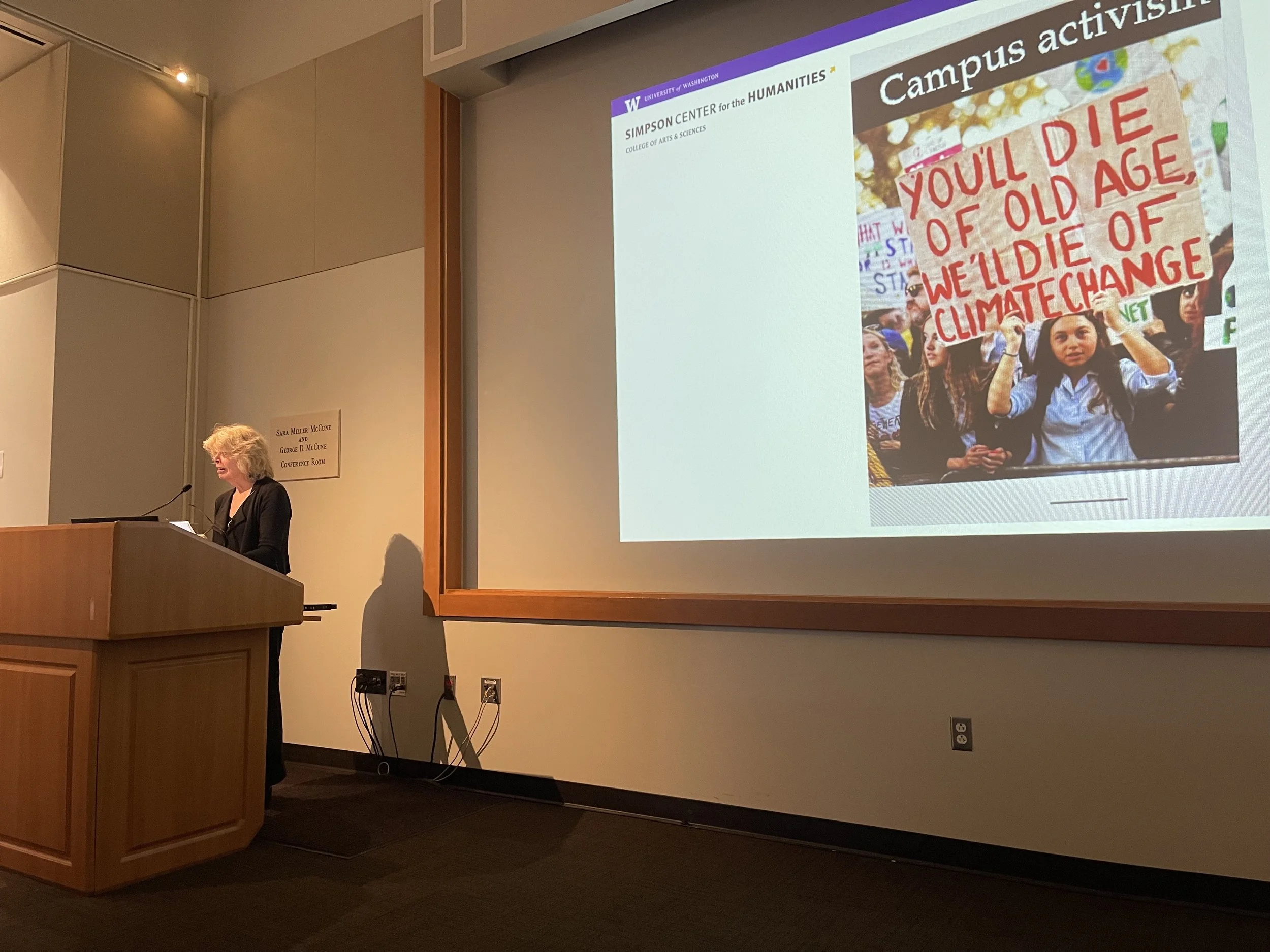  Kathleen Woodward’s IHC Key Passages talk on ageism and the Anthropocene dealt with literary connections between the two. 