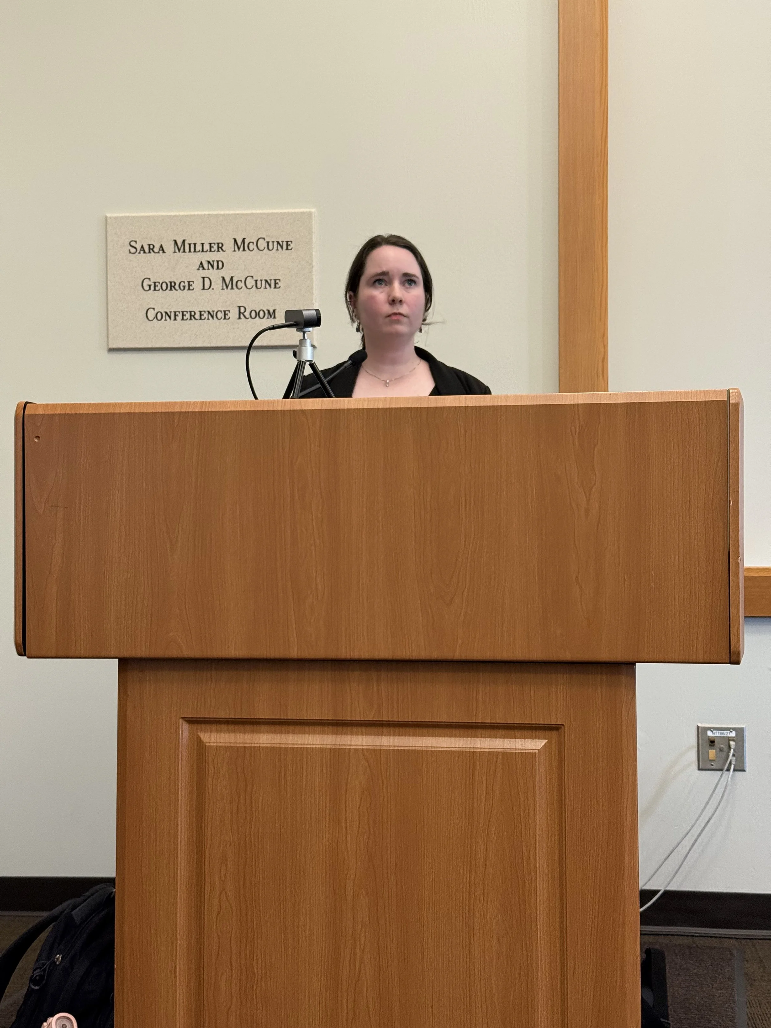   Erin Trumble, a  graduate student in history, presents her research on women’s pilgrimages in Edo Japan. The talk was hosted by the UCSB History Department and History Associates.  