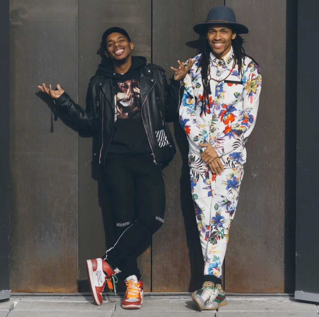   World-renowned movement duo Charles “Lil Buck” Riley, left, and Jon Boogz.  