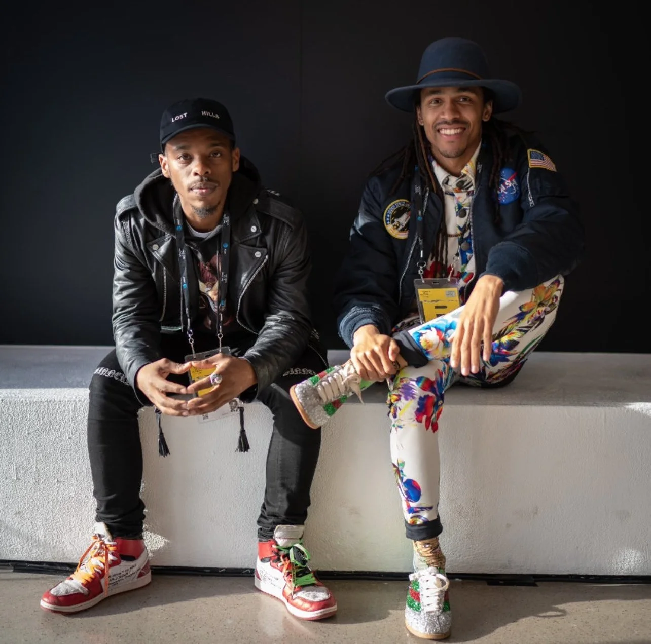   Charles “Lil Buck” Riley, left, and Jon Boogz.  