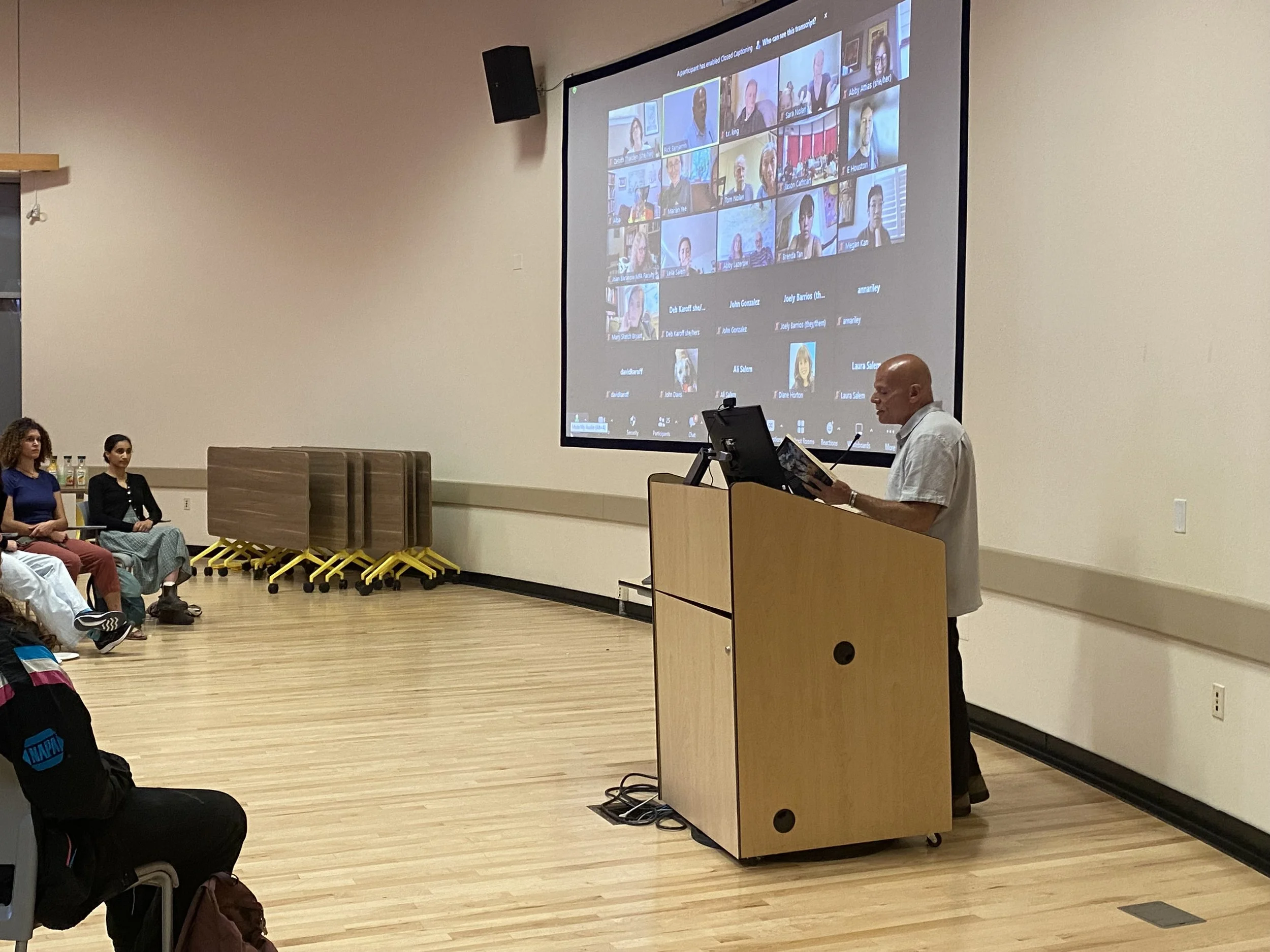  UCSB Writing and Literature professor  Rick Benjamin  marked his 40th year of teaching with the launch of his fifth poetry book 