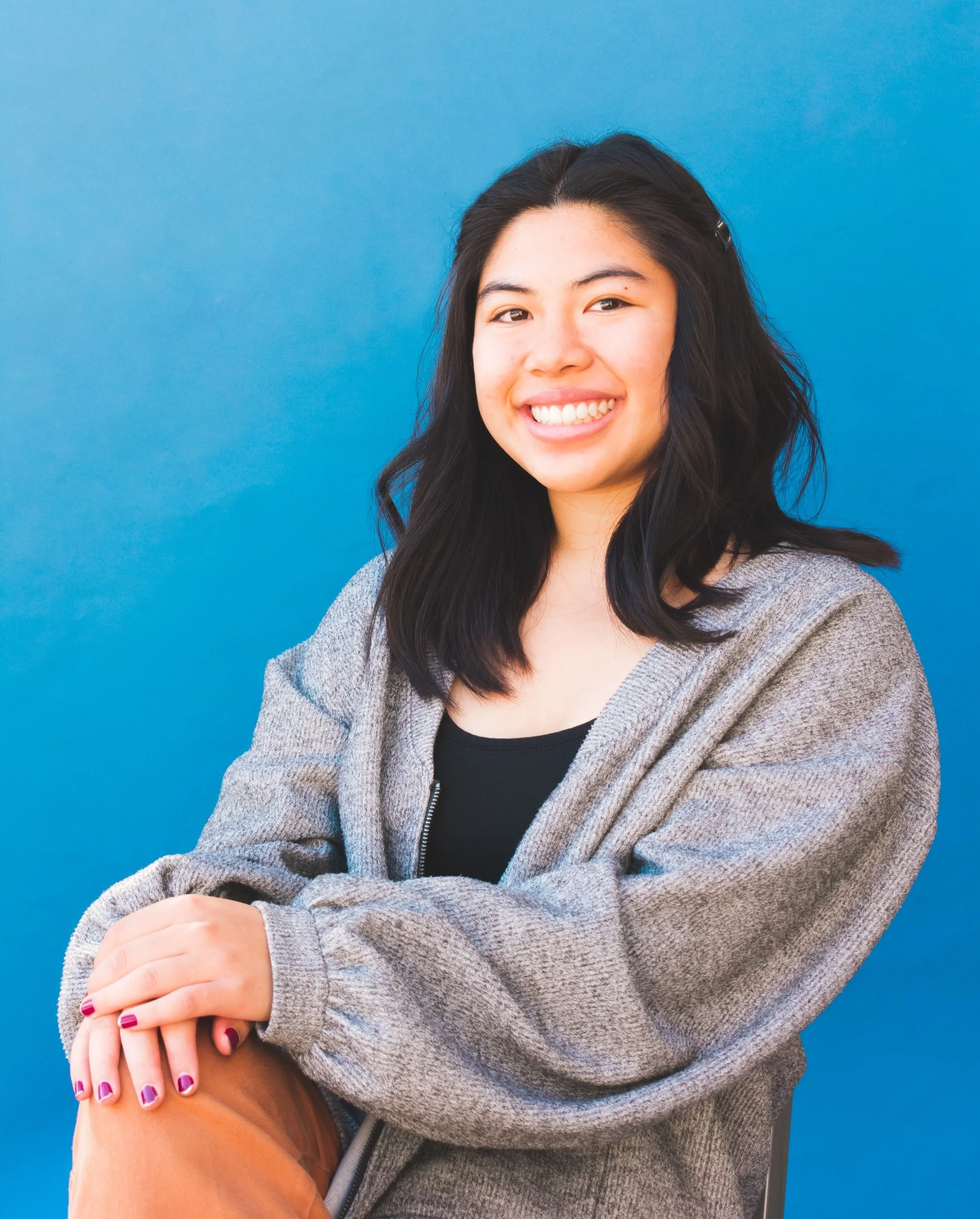  Third-year student Jennifer Yoshikoshi serves as the Student Coordinator for “Humans of UCSB,” a social media project that shares original stories from individuals across campus. Photo by Daniel Huecias. 
