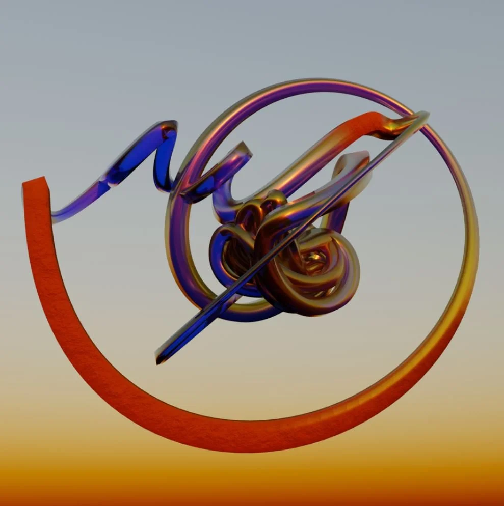  An example of Ph.D. candidate Diarmid Flatley’s chaotic system generated art. 