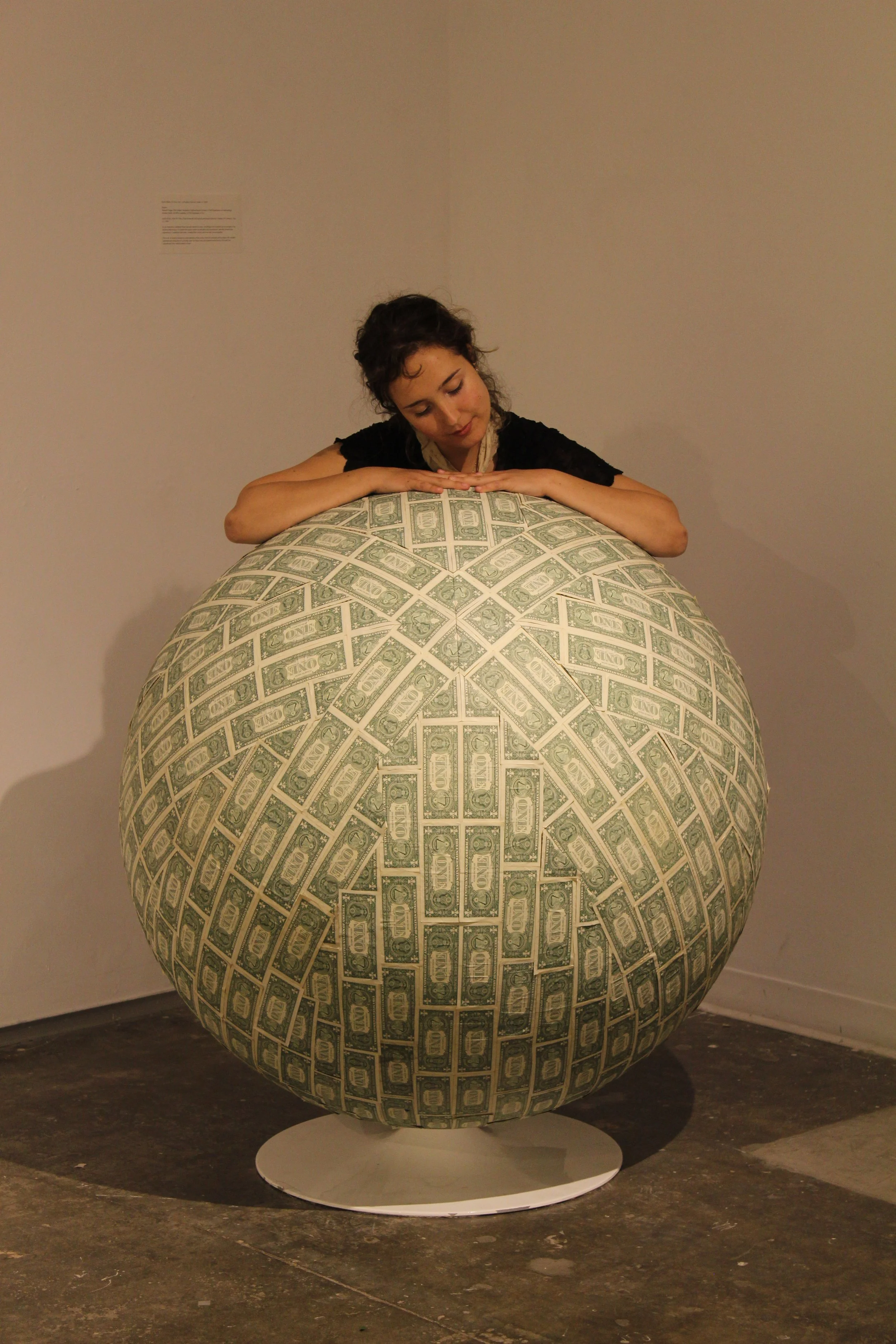  Emilie Risha, UCSB student co-facilitator of the Originalia art show. 