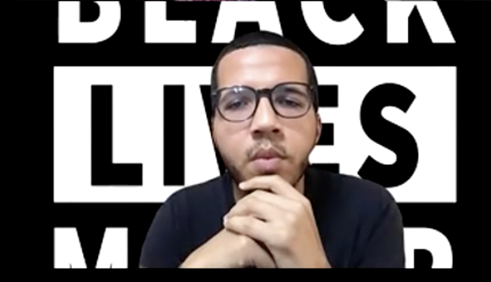  UCSB Department of Black Studies professor Terrance Wooten joined as a speaker on the second panel, one week after the election.                             Photo by: Hannah Z. Morley  