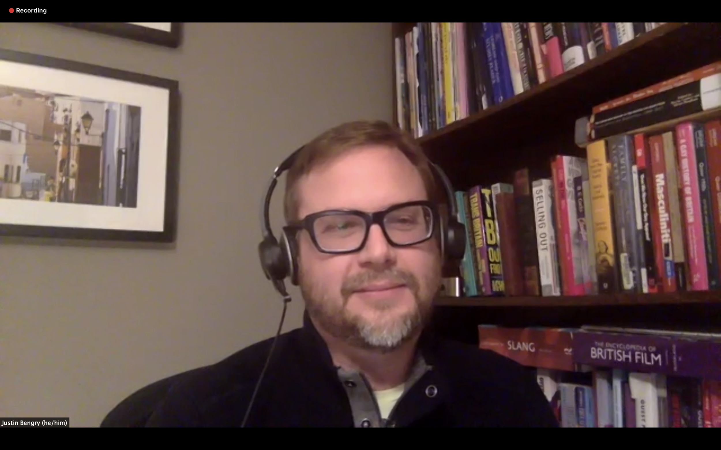  UC Santa Barbara alum and Pride of Place researcher, Justin Bengry, in recent virtual colloqium for UCSB’s History Department. 