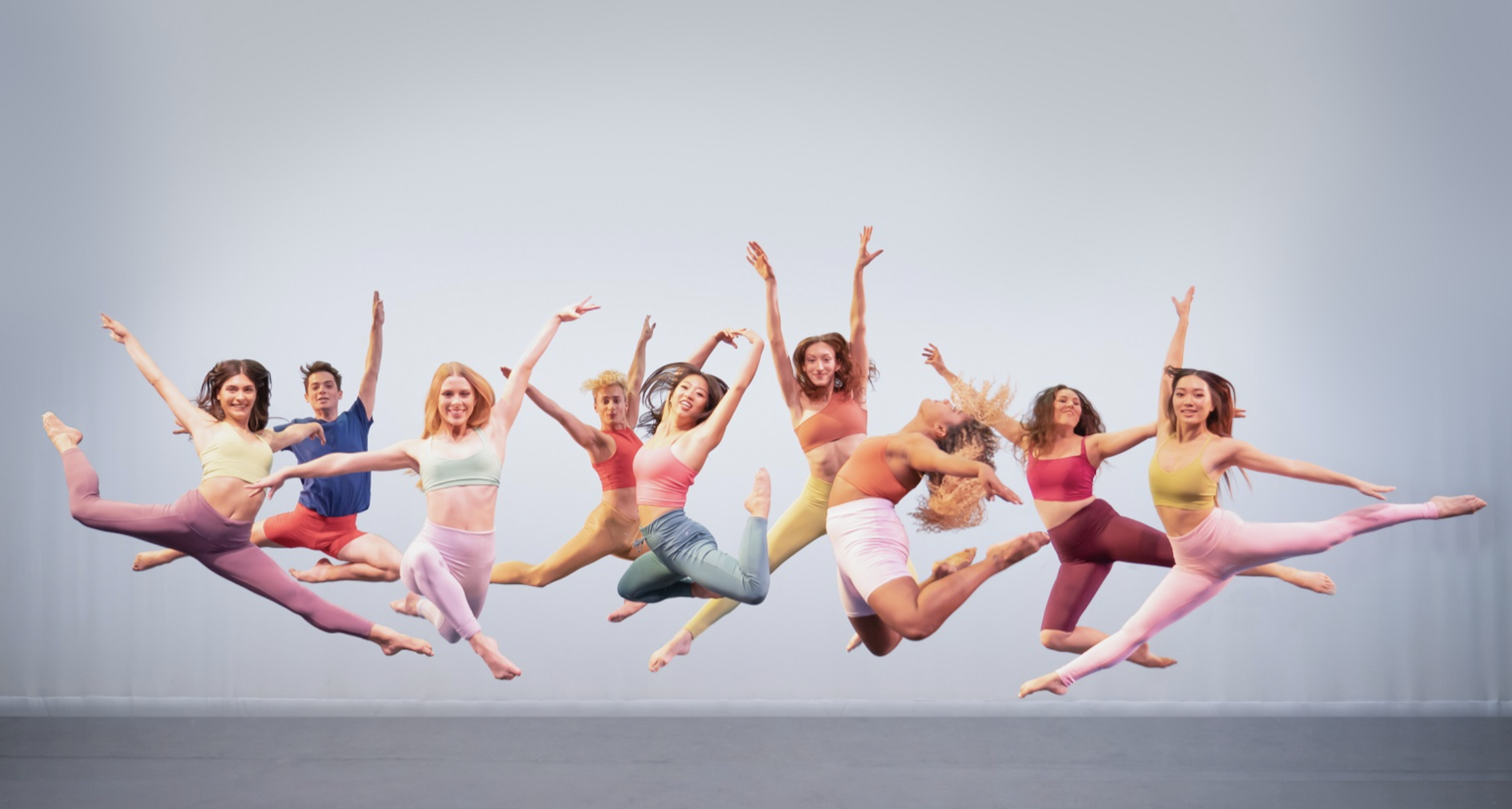  Members of the 2021-22 UC Santa Barbara Dance Company. Photos by Stephen Sherrill. 
