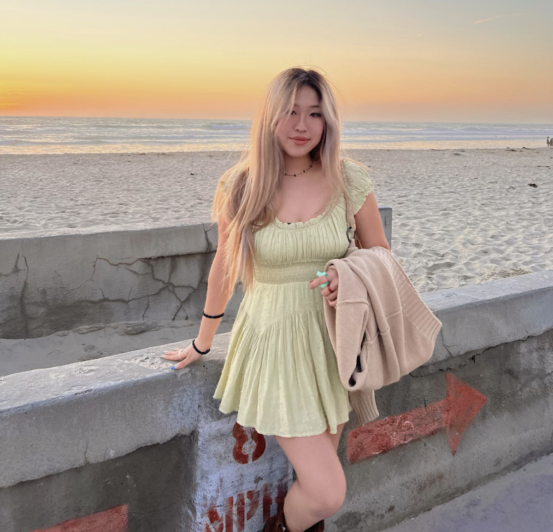  UCSB art student Yulim Choi.   Photo by Melanie Wu. 