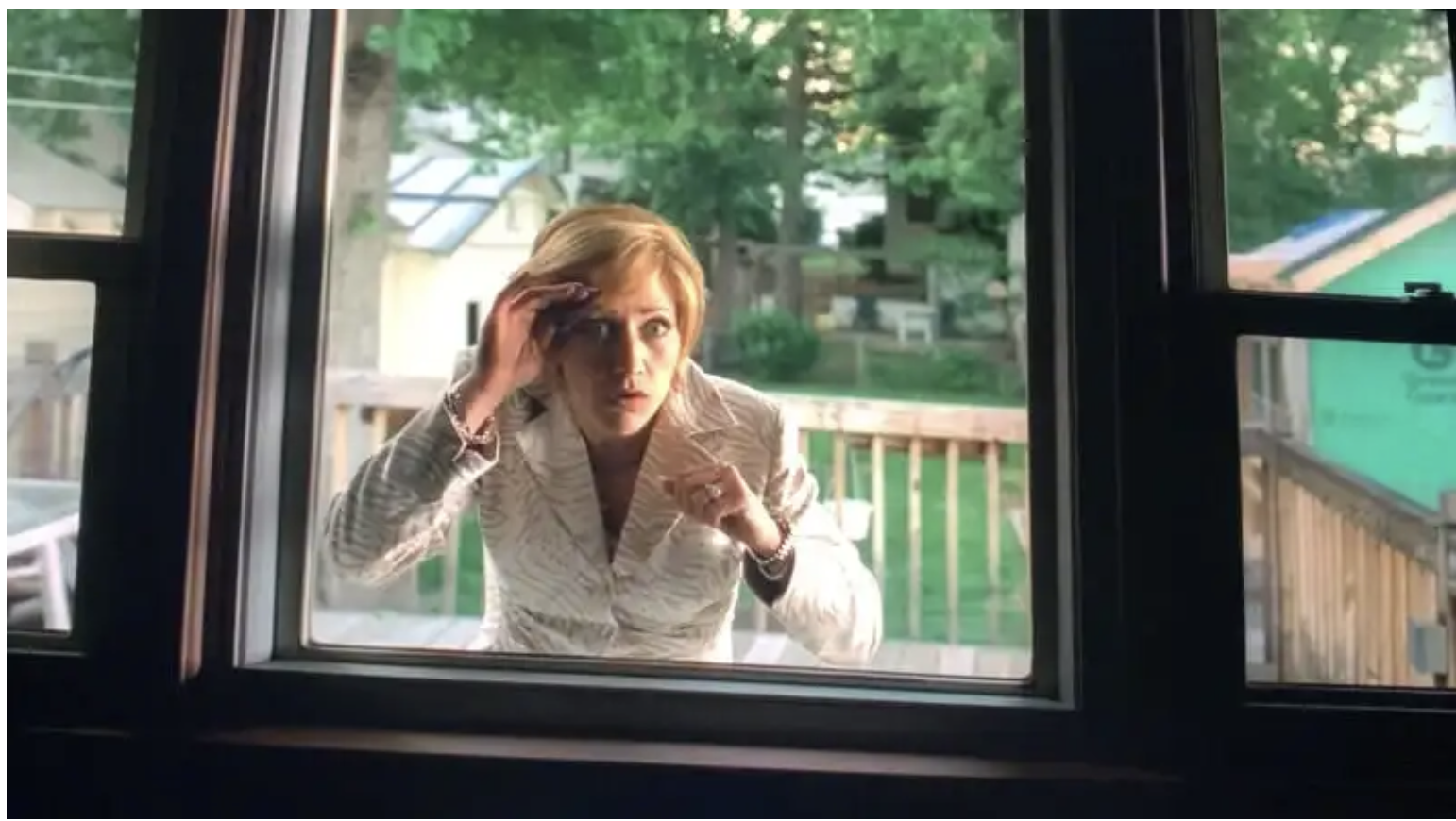   A photo of actor Edie Falco from Hayman’s episode “Eloise,” when Carmela arrives to Furio’s vacant house.  “I’m really proud of this shot, it tells a story without dialogue,” Hayman said.   