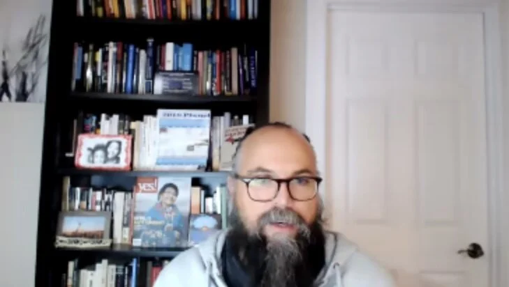  Kyle Whyte, environment and sustainability professor at the University of Michigan, spoke to a virtual UCSB audience about Indigenous contributions to climate science. The event was sponsored by the Walter H. Capps Center. 