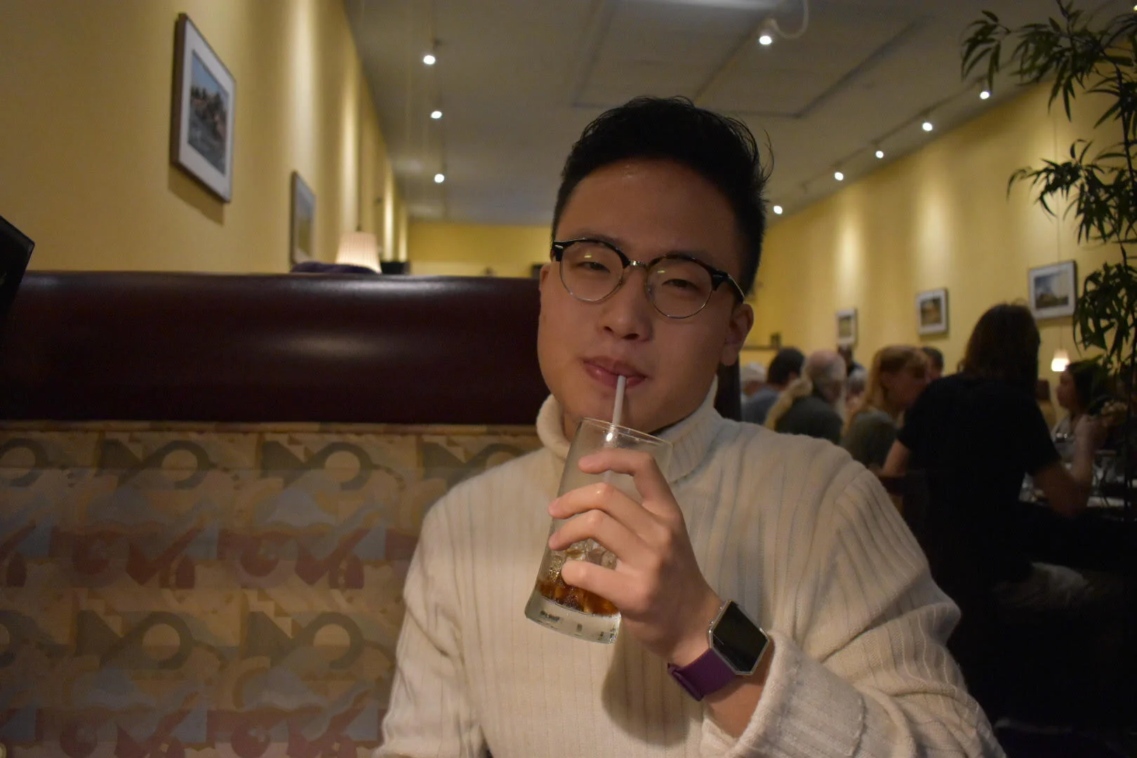  Connor Ding is enjoying venturing away from the world of numbers and into the humanities. 