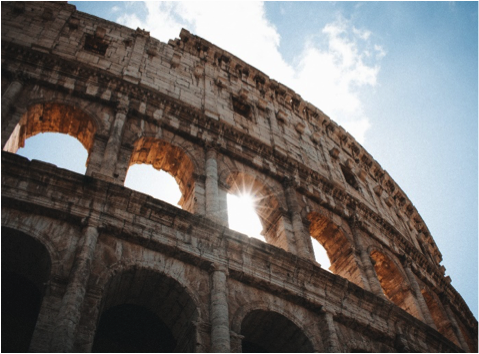  The Piazza Del Colosseo, Rome, Italy was the hub of gladiatorial combat for entertainment. 