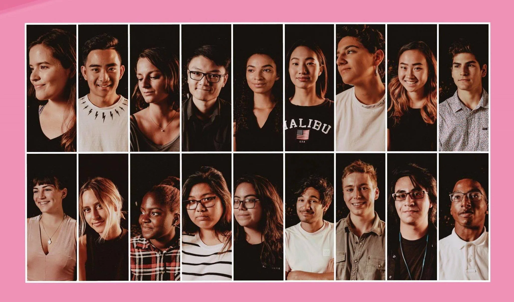  The student film crew for  Playdolls,  a documentary on human trafficking in San Diego produced by Film and Media Studies student Katelyn Zamudio, that premiered at UCSB’s Pollock Theater in March. 