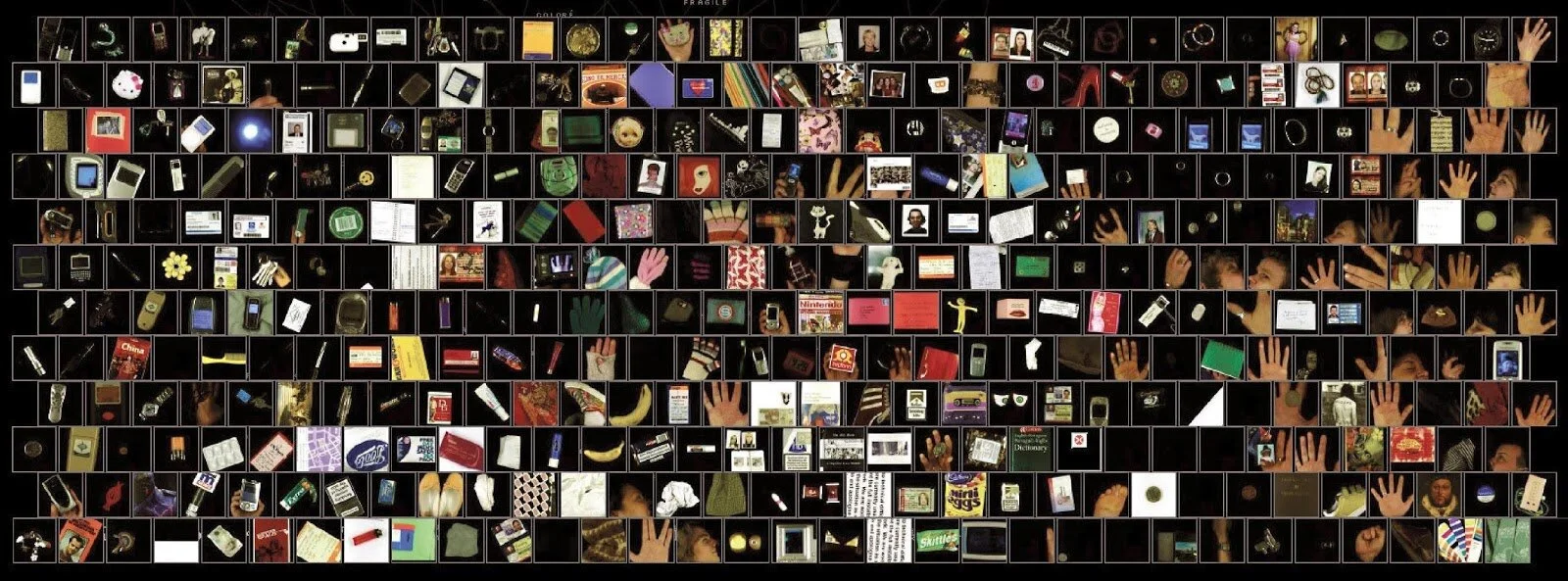  UC Santa Barbara professor George Legrady’s Interactive Exhibit Pockets Full of Memories at the Centre Pompidou in Paris (2001). 