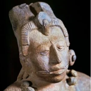  A Mayan warrior with something akin to a “Glasgow” smile, a mutilation tactic in which the victim’s face is sliced from ear to ear.  