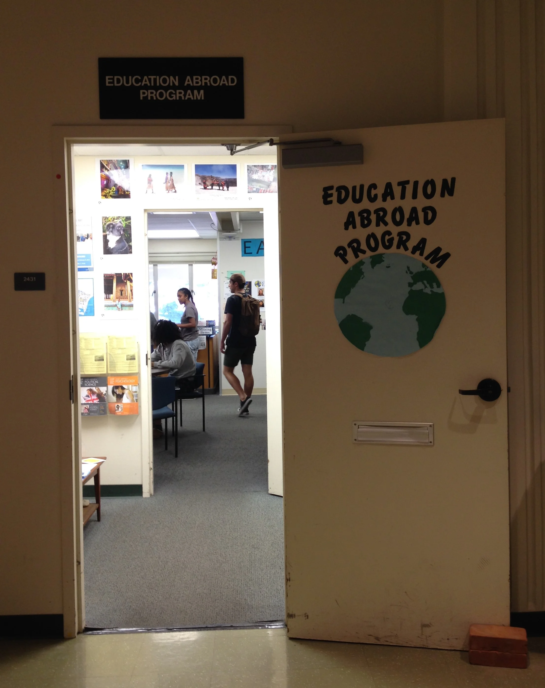   The Education Abroad Program (EAP) office at 2431 South Hall, UC Santa Barbara  