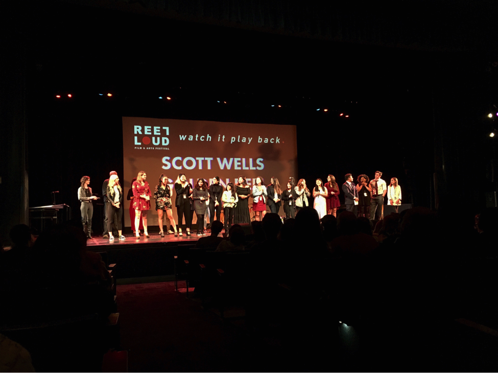  Organizers and volunteers who helped put on Reel Loud, took their bows after the evening of screenings. 