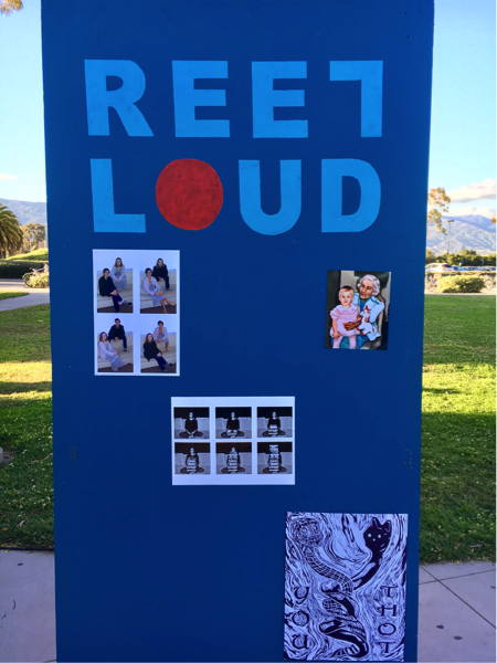  Art show display boards are visible to audiences before the films premiered. 