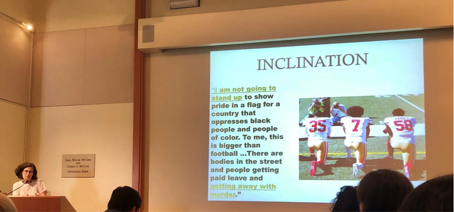  Brown University professor Bonnie Honig explains why refusal is an important part of democratic citizenship in her talk, “Postures of Refusal: From Antigone to Kaepernick,” the finale of the 2018 Critical Issues in America series: Changing Faces of U.S Citizenship. 