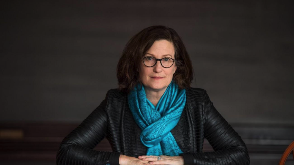  Political and cultural theorist Bonnie Honig poses for a photo. Image courtesy of Brown University. 