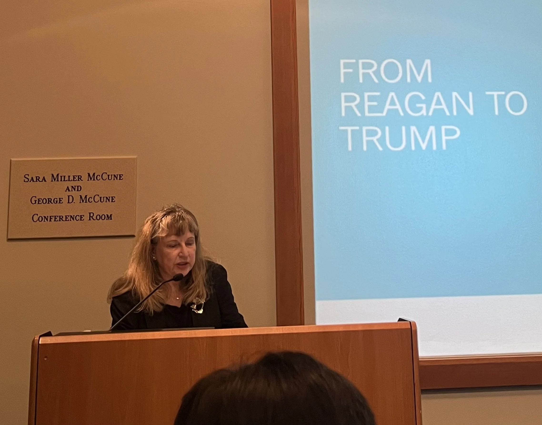   Diane Winston, author of  Righting the American Dream: How the Media Mainstreamed Reagan’s Evangelical Vision,  spoke recently at a UCSB Walter H. Capps Center event.  