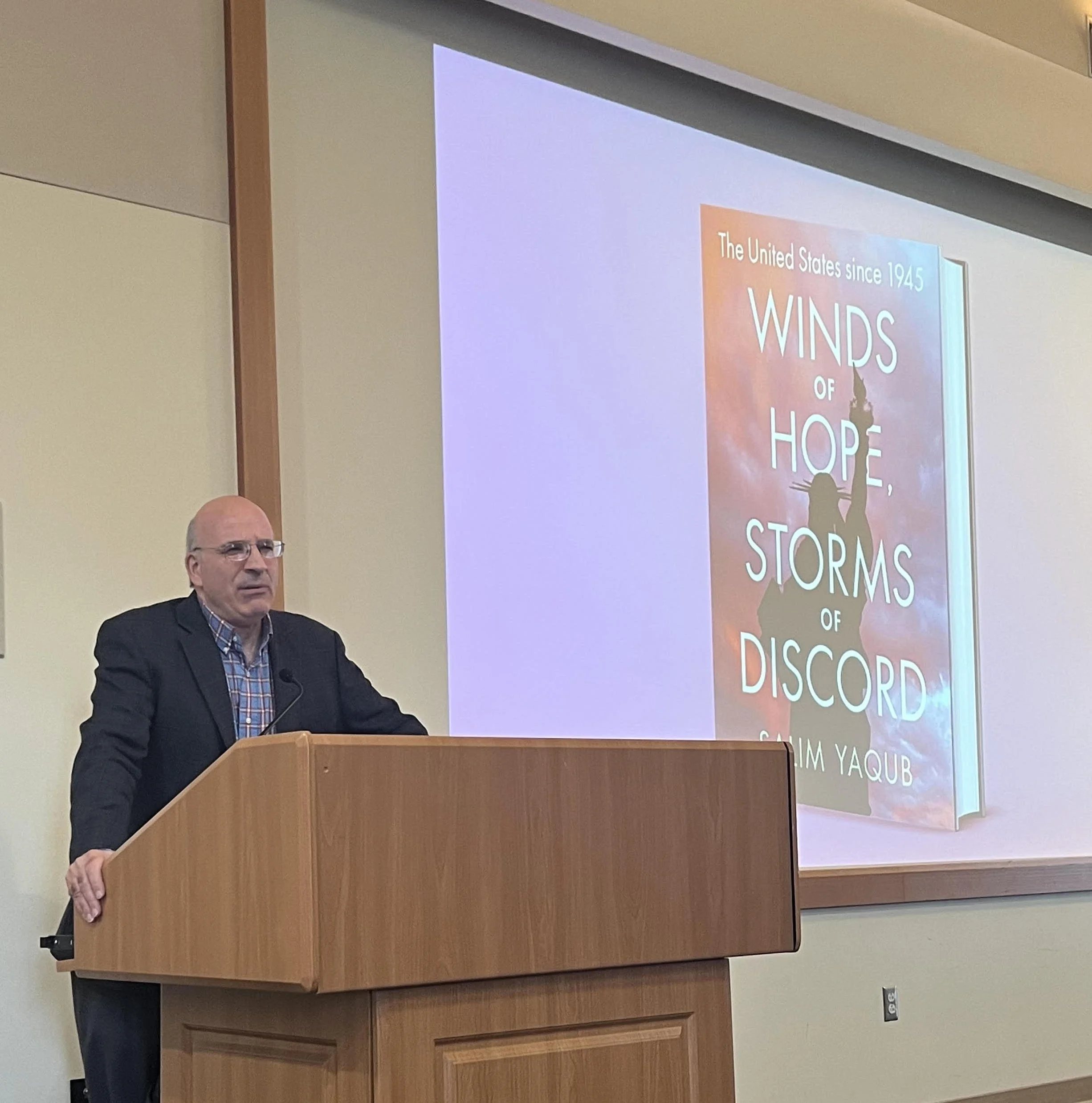   When writing his new book,  Salim Yaqub’s goal was to provide a “fresh look” at modern America. 