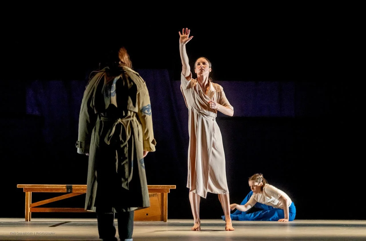  Dancers Nicole Powell and Paige Amicon brought a bystander on stage during 