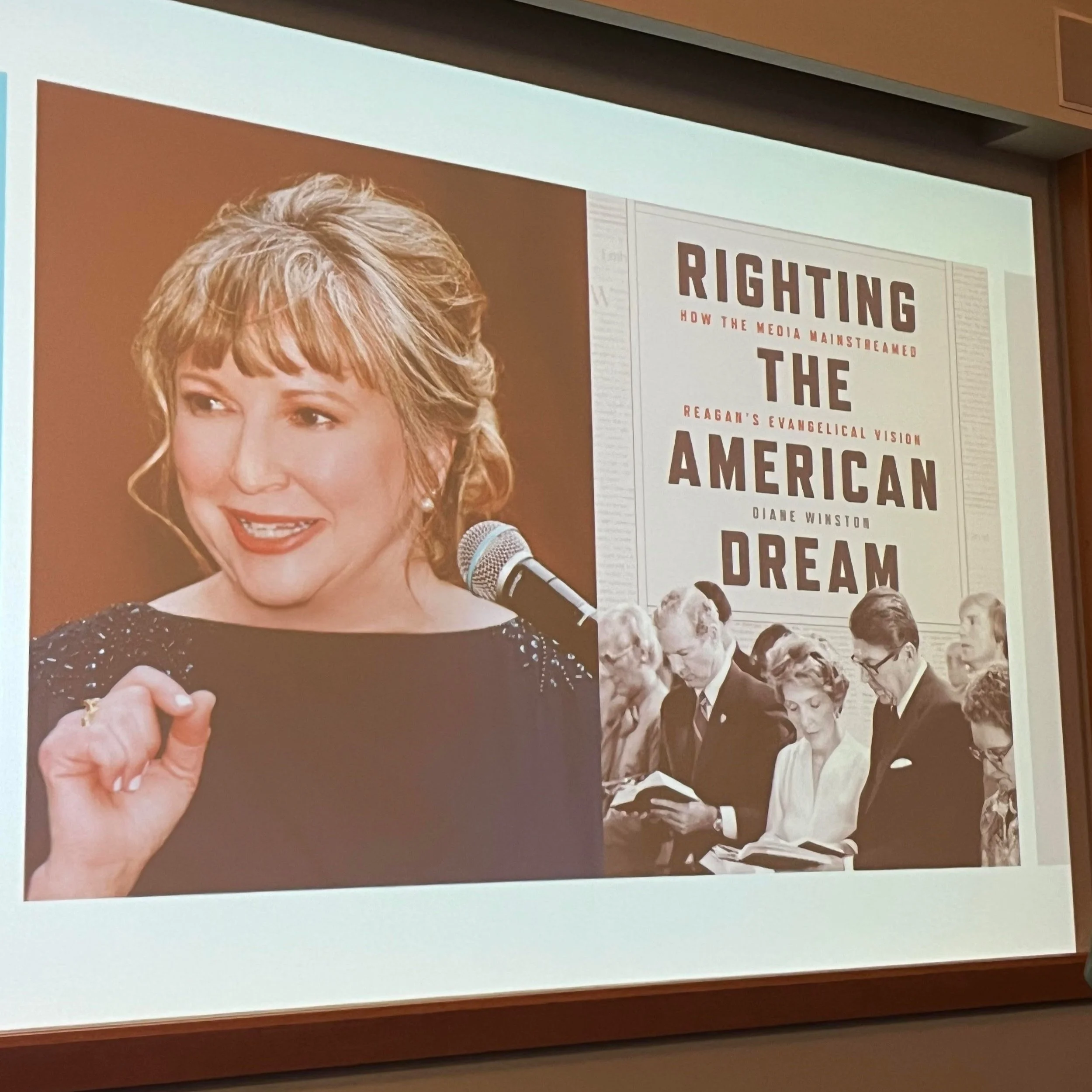   Diane Winston, author,  professor, Pulitzer Prize nominee, and former journalist spoke on religion and politics at an event hosted by UCSB’s Walter H. Capps Center.  