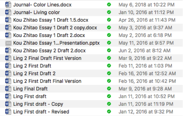  I wrote as many essays and revisions in my Linguistics classes as the rest of my four years combined. 